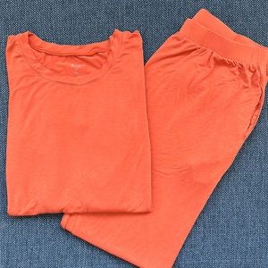 Kyte Baby Womens Pajama Jogger Set in Clementine